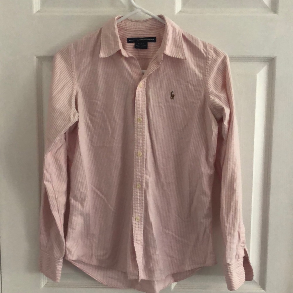 Ralph Lauren Pink Striped Shirt